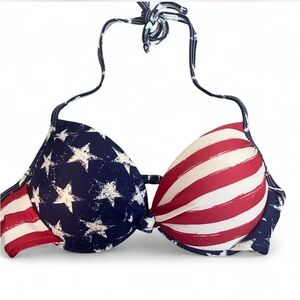 American Flag Bikini Top